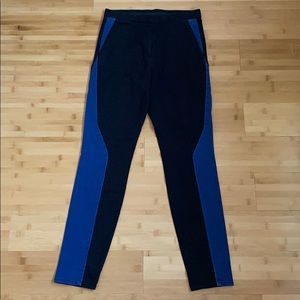 Monki Blue/Black Patterned Pants